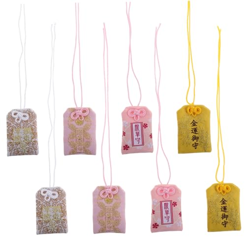 KONTONTY 8st Wächter-gebetstasche Schutzzauber Omamori Für Chinesischer Glücksbringer Japanische Glücksamulette Japanische Omamori-anhänger Glücksbeutel Stoff von KONTONTY