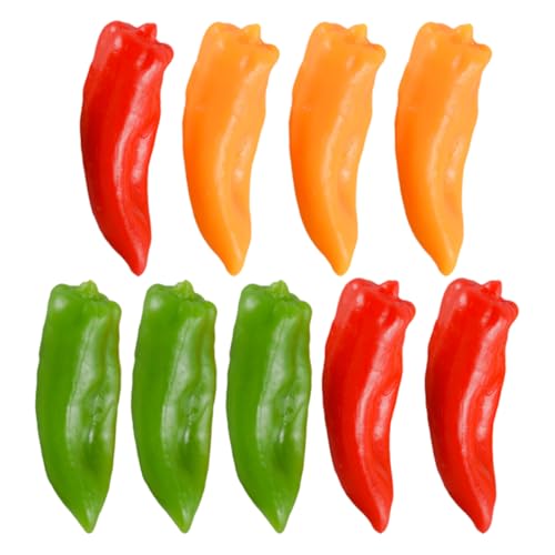 KONTONTY 9Pcs Künstliche Pfefferschwamm Schale Seifenspender Gefälschte Food Prop Bowl Gefälschte Pflanzenmodell Prop Paprika Succulents Seifenspender Küche Pinguin Künstliche von KONTONTY