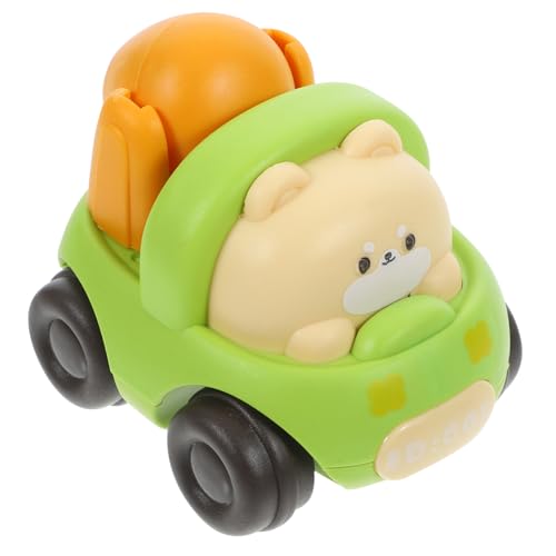 KONTONTY Achterbahnauto für kinderspielzeug Auto Auto spielzeugauto Set Inertial Auto Tragbares Cartoon-Trägheitsauto dekoratives Automodell Plastik Green von KONTONTY