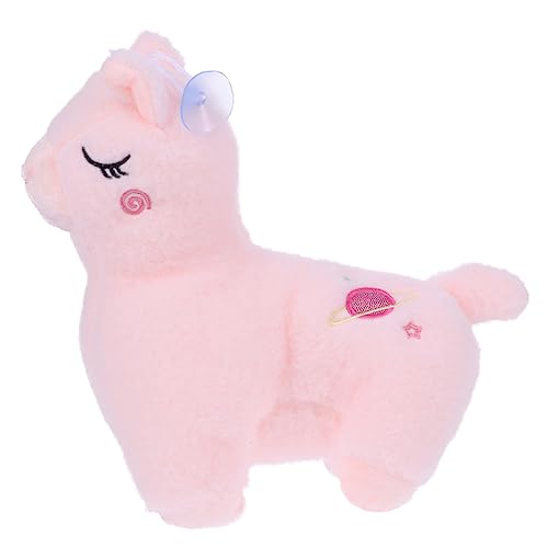 KONTONTY Alpaka-Puppe Plüsch-alpaka-Figur Mit Tieren Gefülltes Kissen Gefüllte Puppe Scrump Plüsch Geburtstag Tierpuppe Plüschpuppe Plüschtiere Alpaka-wurfskissen Pp Baumwolle Rosa von KONTONTY