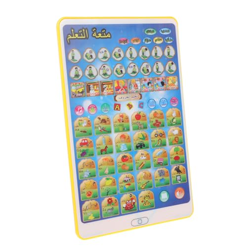 KONTONTY Arabisch-Lernmaschine lernspiel Tablet für +Tablet Interaktives Lernspielzeug ' Tablets Kinderzubehör Lerntablett Lernspielzeug für den Haushalt PVC Yellow von KONTONTY