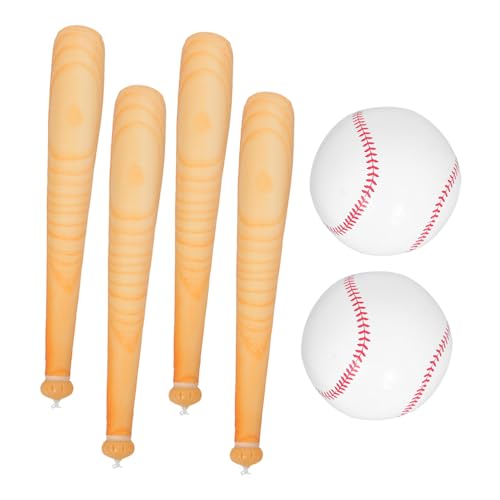 KONTONTY Aufblasbares Baseball-Set für Set mit Aufblasbaren Baseballschlägern und Bällen Kreative Outdoor-spielzeuge und Party-deko für Baseball-mottopartys KONTONTY Aufblasbares Baseball-Set für Set mit Aufblasbaren Baseballschlägern und Bällen Kreative Outdoor-spielzeuge und Party-deko für Baseball-mottopartys von KONTONTY