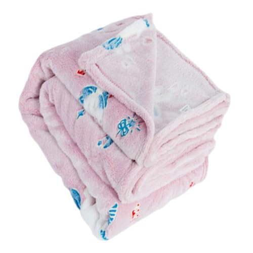 KONTONTY Badetuch Säuglingssack Kinderbettdecke Kinderdecke Babydecke Für Jungen Cartoon Decke Kleinkind Empfangsdecken Bezaubernde Babydecke Warme Babydecke Rosa Flanell von KONTONTY