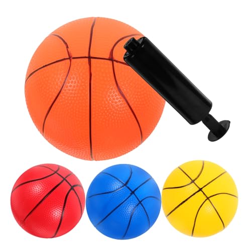 KONTONTY Basketball Set Für 18cm Mit Ballpumpe Lustiger Bouncing Ball Für Indoor Und Outdoor Spielplatz Aktivitäten von KONTONTY