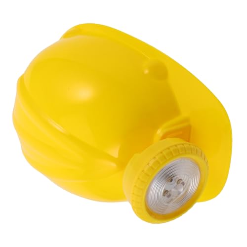 KONTONTY Bergmannsmütze Für Partygeschenke Für Jungen Auf Dem Bau Bergmannsspielzeug Für Bau Hüte Bergmannsmütze Kleinkind Gelber Bauhut Für Neon-bauhut Yellow Plastik von KONTONTY