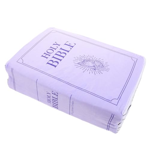 KONTONTY Bibel-wurfkissen, Buchform, Bibel-wurfkissen, Dekokissen, Deko, Bibelbuch-Dekoration, Heilige Bibel, Buchkissen, Plüschkissen von KONTONTY