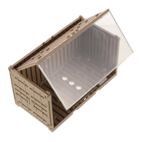 KONTONTY Box Container Display Box Vitrine Puppenmodell Modell Display Halter Bausteine ​​Aufbewahrung Sammlerstücke Vitrine Mini Container Kleine Spielzeuge von KONTONTY