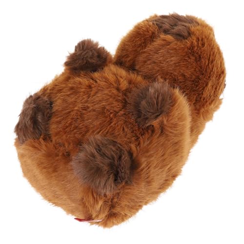 KONTONTY Capybara Puppenkissen Plüschtierpuppe Schlafzimmer Dekoration Bedroom Decoration weihnachsgeschenk süsse kuscheltiere Imitation Einer Capybara-Puppe Stofftierpuppe PP Baumwolle von KONTONTY