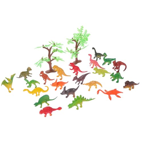 KONTONTY Dinosaurier Block Spielzeug Dinosaurier Figuren Set Realistische Dinosaurier Spielzeuge Für Dinosaurier Modelle Und Baum Modelle Für Kreatives Und Dekoration Deko Kinderzimmer Jungen von KONTONTY