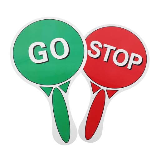 KONTONTY Doppelseitiges Stop go handzeichen Verkehrszeichen für Klassenzimmer und Outdoor Verkehrssicherheit Spiel Lernpaddle Grün Rot zur Verkehrsregelvermittlung Kindergarten KONTONTY Doppelseitiges Stop go handzeichen Verkehrszeichen für Klassenzimmer und Outdoor Verkehrssicherheit Spiel Lernpaddle Grün Rot zur Verkehrsregelvermittlung Kindergarten von KONTONTY