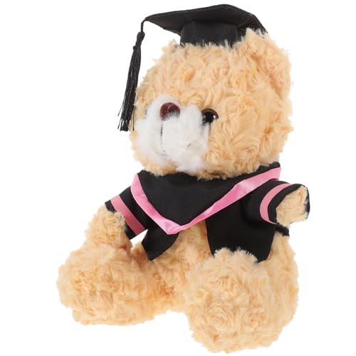 KONTONTY Graduierungsbär Plüsch Stofftier Spielzeug Cartoon Bär Puppe 23cm Weich Und Flauschig Einzigartige Absolventen von KONTONTY