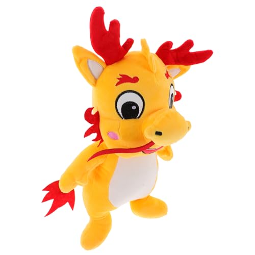 KONTONTY Drachen Plüschtier Drache gefülltes Puppenspielzeug Sternzeichen Drache Plüsch Spielzeug für Kinder kinderspielzeug chinesisches Neujahrsgeschenk Ausgestopfter Drache für Kinder von KONTONTY