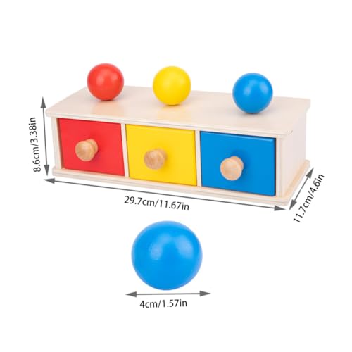 KONTONTY 3 Farben Schublade Lernspielzeug Pädagogisches Eltern Kind Für Frühkindliche 0 3 Jahre Fördert Kreativität Und Motorik von KONTONTY