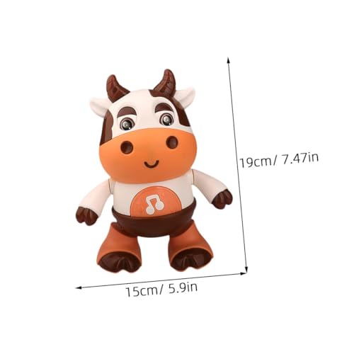 KONTONTY Elektrisches Kalb mit Musik und Licht Niedliches Lauflernspielzeug für Beweglich oder Leuchtend Farbenfrohes Krabbelspielzeug für Jungen und Mädchen Geschenk KONTONTY Elektrisches Kalb mit Musik und Licht Niedliches Lauflernspielzeug für Beweglich oder Leuchtend Farbenfrohes Krabbelspielzeug für Jungen und Mädchen Geschenk von KONTONTY