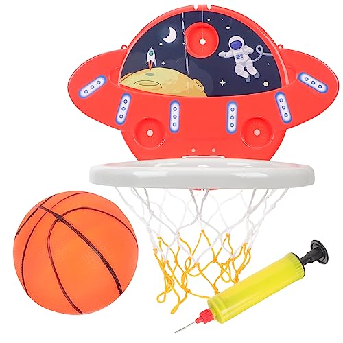 KONTONTY Faltbares Indoor Basketballgestell Für Cartoon Basketballrahmen Mit Wandmontage Inklusive 3 Saugnäpse Und 1 Ball Ideal Für Zuhause Spielzimmer Und Als von KONTONTY