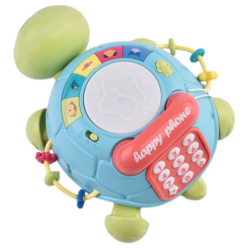 KONTONTY Frühe Bildungsgeschichte Maschine Turtle Playthings Childrens Music Music Musik Player Süße Musik Playthings Musik Plastik Plastik Himmelblau von KONTONTY