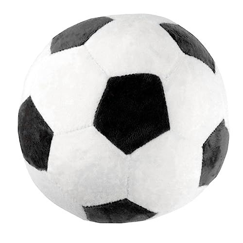 KONTONTY Fußballpuppe Plüsch-sportbälle Flauschiger Fußball Kissen in Fußballform Fußballkissen Plüsch-fußballspielzeug Fans Fußballspielzeug Sport-wurfkissen Sportplüschbälle Kurzer Plüsch von KONTONTY