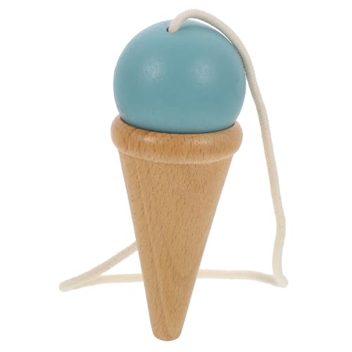 KONTONTY Geschicklichkeitsball Fähigkeiten Spiele zappeln Gadgets holzspielzeug jucarii pentru copii hühner Kendama- für interessantes Kinderspielzeug Blue von KONTONTY