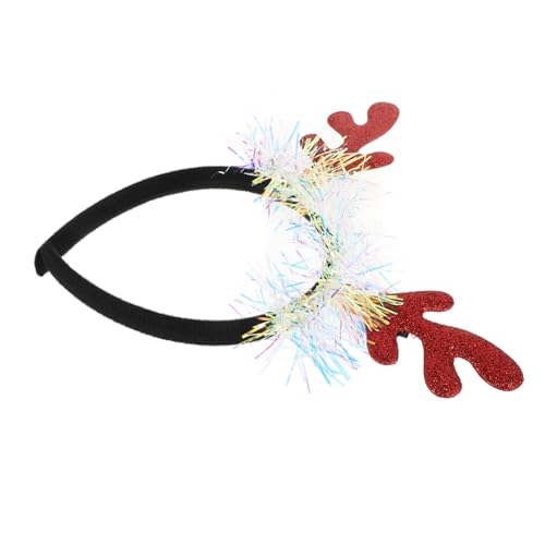 KONTONTY Geweih Stirnband Weihnachtshaarschmuck Weihnachts-haarschmuck Urlaubskopfbedeckung Weihnachtsstirnbänder Für Frauen Haarschmuck Für Weihnachten Weihnachtshaarreifen Schwamm von KONTONTY