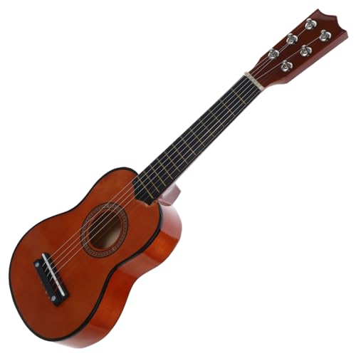 KONTONTY Gitarre Akustische Gitarre Für Lernspielzeug Für Musikalische Früherziehung Ideal Für Anfänger Und Kleine Musiker Kaffeebraun von KONTONTY