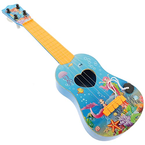 KONTONTY Gitarre kinderinstrumente musikinstrumente Musikspielzeug Educational Toys Musikalisches -Ukulele Mini-Gitarrenspielzeug Plastik Colorful von KONTONTY