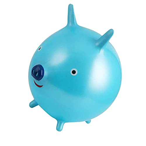 KONTONTY Großer Bungee Ball Aus PVC Cartoon Hopper Für Hellblau Durchmesser Ca Robustes Hüpfspielzeug Für Drinnen Und Draußen Ideal Für Kleinkinder von KONTONTY