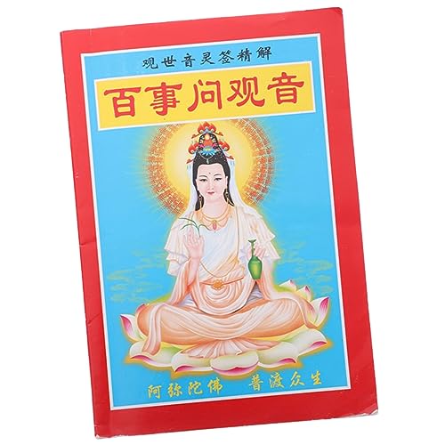 KONTONTY Guanyin Zeichen Feng Shui Geld Reichtum-Erfolgsgeschenk erzählen Die chinesische glückskekse chinesische Spiele Wahrsagen Requisite chinesische Weissagungsstütze Papier von KONTONTY