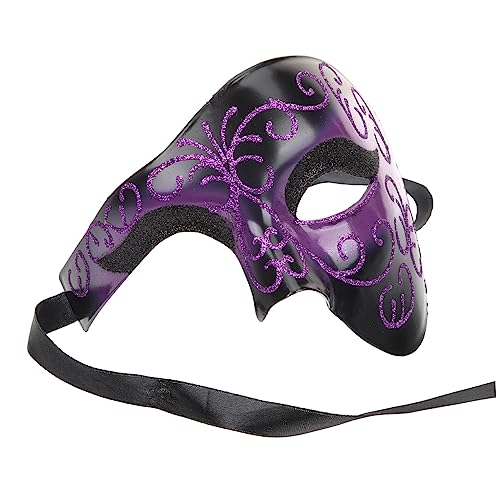 KONTONTY Halbe Gesichtsmaske Für Halloween Maskerade Party Cosplay Maske Ideal Für Kostümpartys Halloween Deko Und Kreative Verkleidungen Vielseitige Nutzung Für Feiern Und Anlässe von KONTONTY