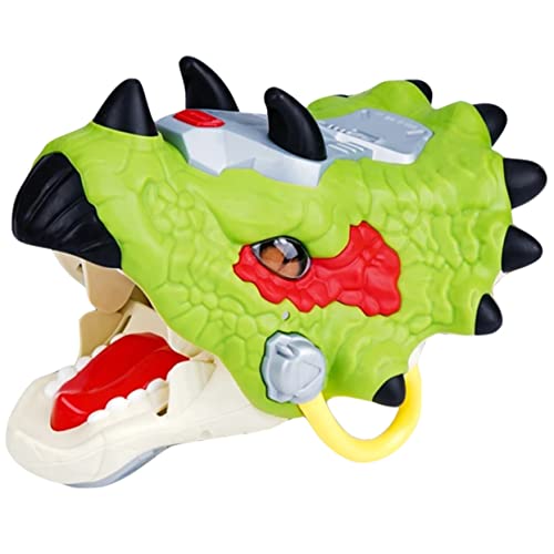 KONTONTY Handpuppe Dinosaurier Puppen Marionette Ausgestopft Plastik Green von KONTONTY