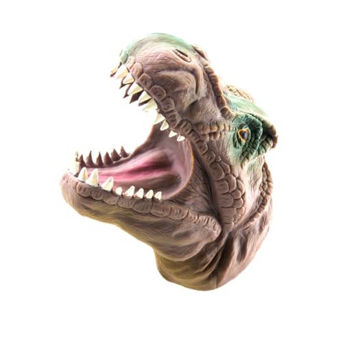 KONTONTY Handpuppe Dinosaurier Tyrannosaurus Modellspielzeug Realistische Handpuppe Für Und Erwachsene Ideal Für Cosplay Und Kreatives 1 Stück von KONTONTY