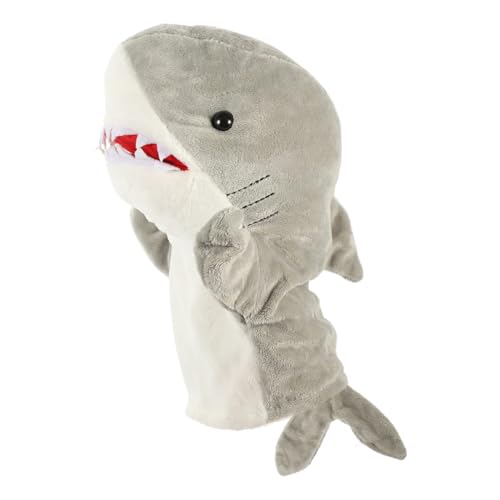 KONTONTY Living Puppets Handpuppe Handpuppen-plüschtier Interaktive Tier Handpuppe Aus Üsch Lustige Haifisch Handpuppe Für Pädagogisches Für Eltern Kind Interaktion Weiches Stofftier von KONTONTY