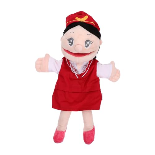 KONTONTY Handpuppe interaktive Puppen interaktives Finger Puppets dekoring Toy Dolls Fingerpuppen Fingerspielzeug kreatives Fingerspielzeug PP Baumwolle rot von KONTONTY