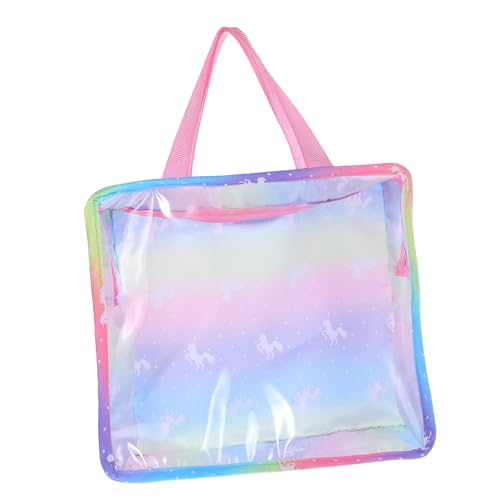 KONTONTY Handtasche Für Puppenzubehör Transparente Aufbewahrungstasche Für Puppenbekleidung Inklusive Spiegel Und Reise Set Ideal Für Aufbewahrung von KONTONTY