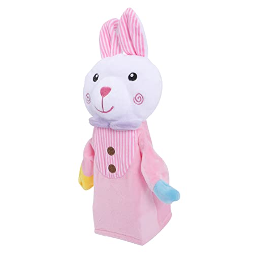 KONTONTY Hase Handpuppe Tierhandpuppen Osterhasen-Plüsch Cartoon-Handpuppenspielzeug interaktives Spielzeug Kinder Kuscheltier Puppen für Kinder Cartoon-Tiere-Marionette PP Baumwolle von KONTONTY