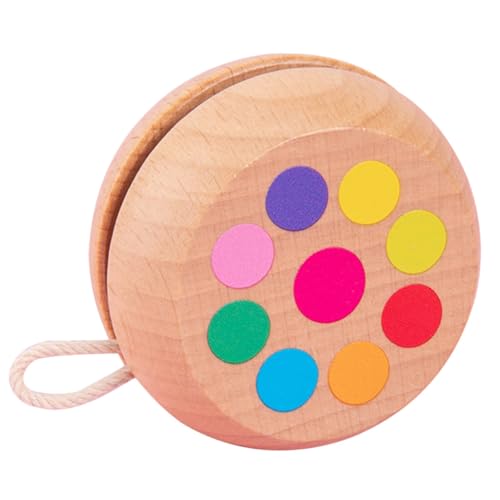 KONTONTY Holz yo yo für Stabiler Buche holzkugel Ball Fördert Finger Handgelenkbeweglichkeit Verbessert Koordination Kindgerechtes Cartoon Design Outdoor KONTONTY Holz yo yo für Stabiler Buche holzkugel Ball Fördert Finger Handgelenkbeweglichkeit Verbessert Koordination Kindgerechtes Cartoon Design Outdoor von KONTONTY
