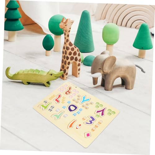 KONTONTY Holzpuzzle Arabische Zahlen Lernspielzeug für Intellektives Matching Puzzle Logischem Denken Feinmotorik und Kognitiver Entwicklung im Vorschulalter KONTONTY Holzpuzzle Arabische Zahlen Lernspielzeug für Intellektives Matching Puzzle Logischem Denken Feinmotorik und Kognitiver Entwicklung im Vorschulalter von KONTONTY