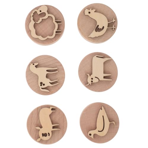 KONTONTY Holzstempel Set Tier-motivstempel für Knetmasse Kreatives Bastelspiel für Vorschule Handliche Holzstempel als Tonmodellier Zubehör zur Feinmotorik und Kreativität KONTONTY Holzstempel Set Tier-motivstempel für Knetmasse Kreatives Bastelspiel für Vorschule Handliche Holzstempel als Tonmodellier Zubehör zur Feinmotorik und Kreativität von KONTONTY