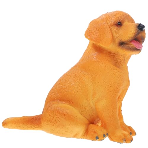 KONTONTY Handgemachte Labrador Hund Figur Natürlich Aussehende Simulation Tier Figuren Desktop Hund Dekoration von KONTONTY