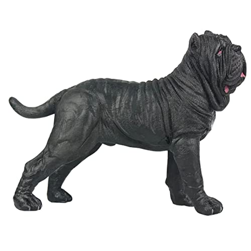 KONTONTY Hundeschmuck Hundespielzeug Hundemodell Für Die Erziehung Kinderspielzeug Hundefiguren Für Kinder Hundestatue Für Kinder Welpen-Ornament Hundedekor Hundemodelle Plastik Black von KONTONTY