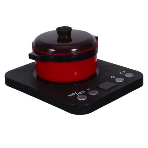 KONTONTY Induktionskochgeschirr Spielküchenzubehör Kinderküchen Spielset Zubehör Kochspielzeug Kunststoff Induktionsherd Küchengerät Simulationsküchenspielzeug Schwarz KONTONTY Induktionskochgeschirr Spielküchenzubehör Kinderküchen Spielset Zubehör Kochspielzeug Kunststoff Induktionsherd Küchengerät Simulationsküchenspielzeug Schwarz von KONTONTY