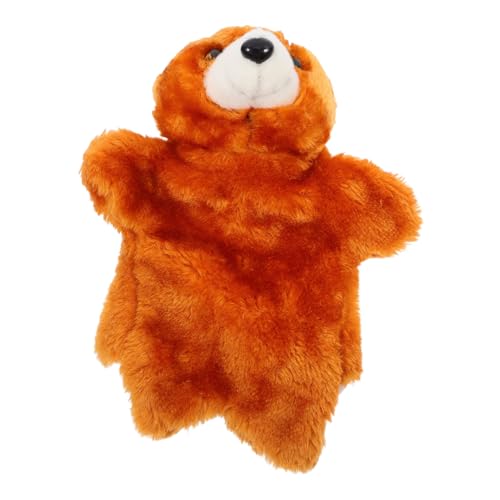 KONTONTY Teddybär Klein Handpuppe Für Kinder Interaktive Bär Handpuppe Für Üsch Tierhandpuppe Für Geschichtenerzählen Und Rollenspiele Geeignet Für Kleinkinder 1 3 Jahre Kuscheliges Lernspielzeug von KONTONTY