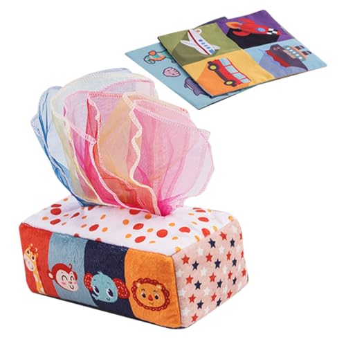 KONTONTY Junge Mädchen Weiches Taschentuch Sicherem Material Reißfest und Leicht zu Greifen Fördert Feinmotorik Hand Auge koordination und Farbenerkennung für Kleinkinder und Junge Mädchen KONTONTY Junge Mädchen Weiches Taschentuch Sicherem Material Reißfest und Leicht zu Greifen Fördert Feinmotorik Hand Auge koordination und Farbenerkennung für Kleinkinder und Junge Mädchen von KONTONTY