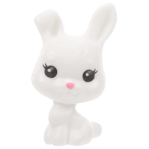 KONTONTY Kaninchen Hasen kaninchenspielzeuge dekorfiguren hase kuscheltiere Cartoon-Miniatur-Kaninchenfiguren Hasenfigur für zu Hause Kleiner Hase Plastik von KONTONTY