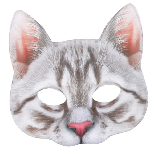 KONTONTY Katzenmaske Kostüm Dekorationen für Karnevalsmasken Schutzmaske karnevalsmaske dekor halloween decorations halloweendekorationen Halloween-Party-Dekor Maskerade-Party-Maske Stoff von KONTONTY