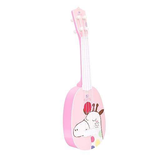 KONTONTY Kinder-Ukulele Anfänger Musikinstrument Spielzeug Kleinkinderinstrumente Kinder musikinstrumente Music Instruments for Ukulele für Kinder Gitarrenspielzeug für Kinder Abs Rosa von KONTONTY