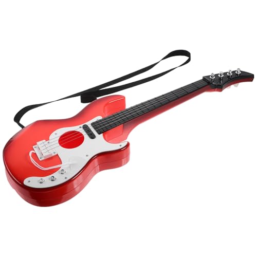 KONTONTY Kindergitarre Für Musikinstrument Für Anfänger Simulation Gitarre Mit Verstellbaren Saiten Braune Farbe Geeignet Für Frühe Musikalische Bildung von KONTONTY