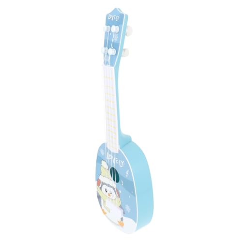 KONTONTY Kinderspielzeuggitarre Kinderspielzeuggitarre Ukulele Klassisches Instrument Cartoon Kaninchen Ukulele Cartoon Pinguin Ukulele Kindergitarrenspielzeug Kinderukulele von KONTONTY