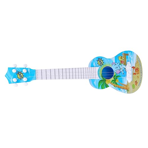 KONTONTY Kleinkind Ukulele Rayan Spielzeug Für Kinder Kinderinstrumente Blaues Ukulele Spielzeug von KONTONTY