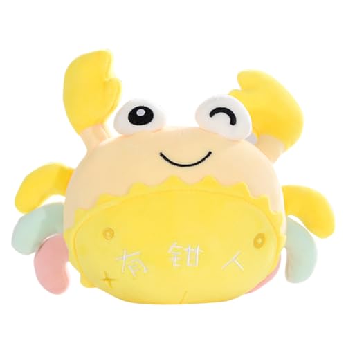 KONTONTY Krabbenpuppe Krabbenspielzeug Tiere Puppenspielzeug Kinderpuppenspielzeug Yellow Plüsch von KONTONTY