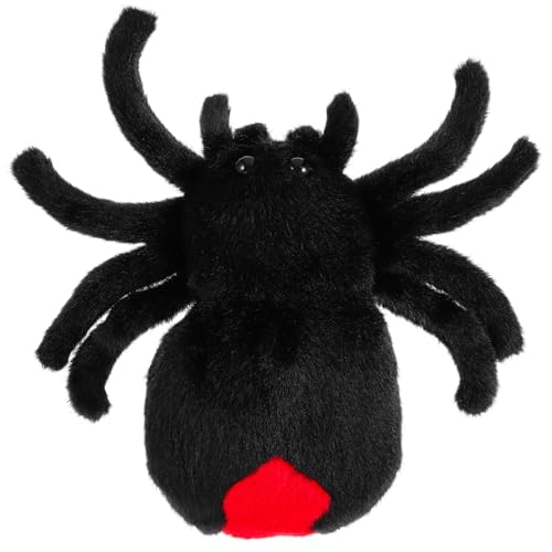 KONTONTY Kuschelige üsch Spinne üßes Stofftier Für Ideal Als Halloween Deko Oder Für Partys Schwarze Spinnenpuppe Als Scherzartikel Und Dekoration Für Anlässe von KONTONTY